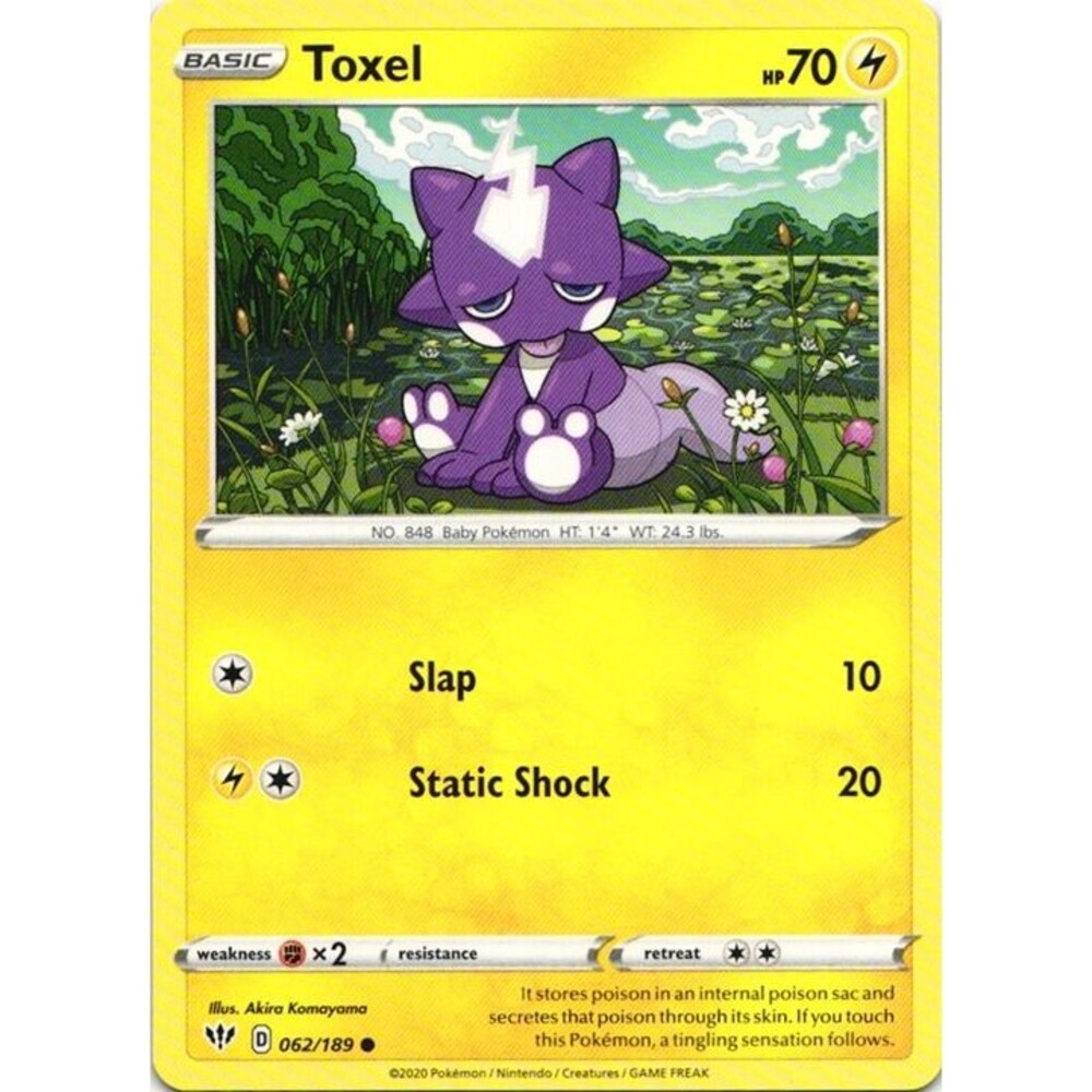 Toxel #62 Pokemon Darkness Ablaze